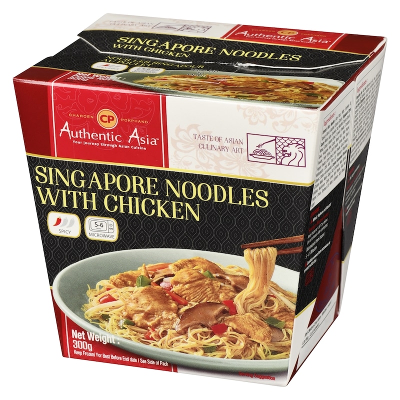 Authentic Asia Singapore Noodles With Chicken Spicy