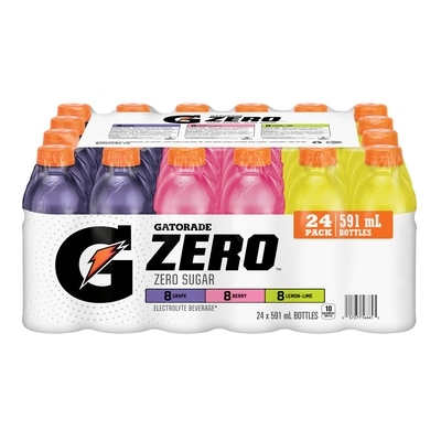 Gatorade Zero Variety Flavour 24x591.0 ml, $0.18/100ml