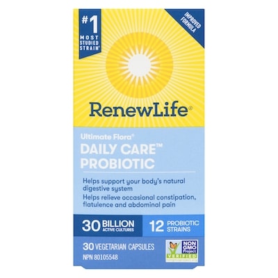 Ultimate Flora Daily Care™ Probiotic, 30 Billion Active Cultures, 30 Vegetarian capsules