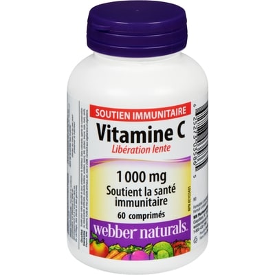 Webber Naturals 1 000 Mg Vitamine C 60 ea, 0,12 $/1ch