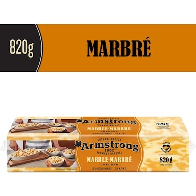 Armstrong Fromage Cheddar marbré 820 g, 1,58 $/100g