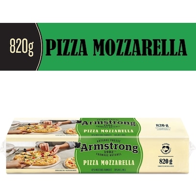 Armstrong Pizza Mozzarelle Cheese Block 820 g, $1.58/100g