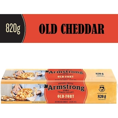 Armstrong Old Cheddar Cheese 820 g, $1.58/100g