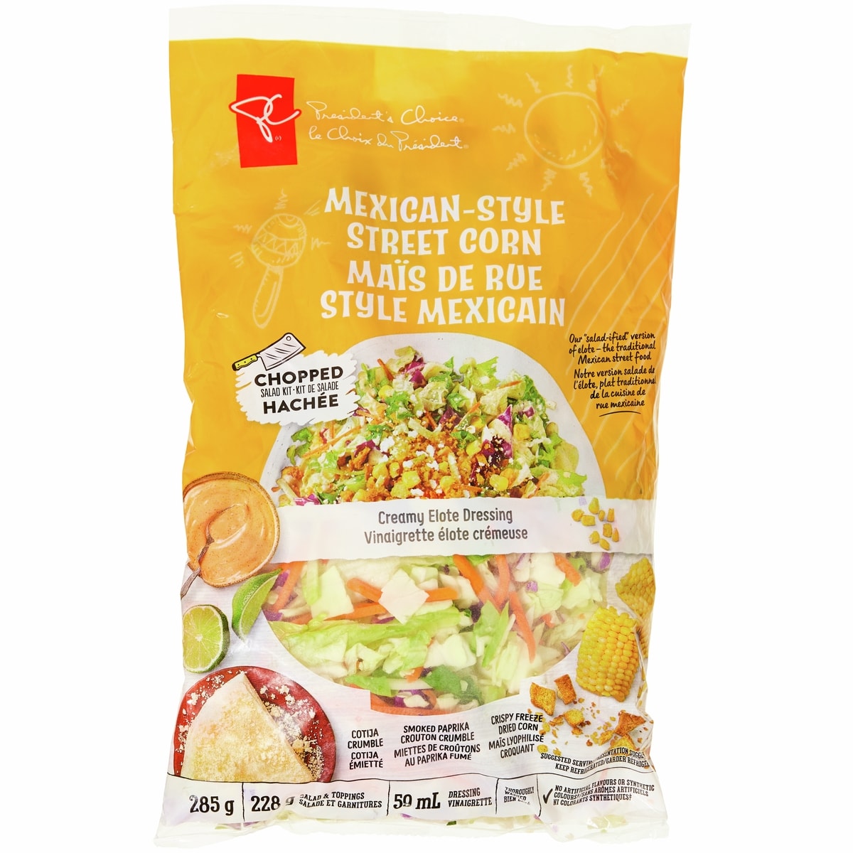 President's Choice Mexican-Style Street Corn Chopped Salad Kit