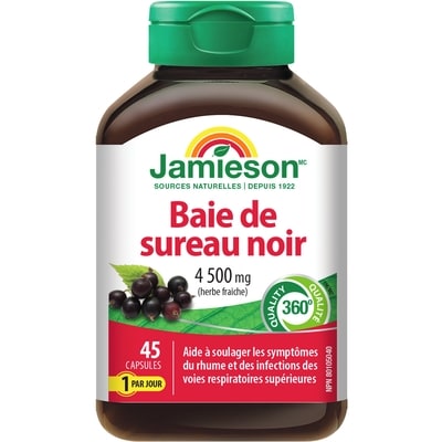Jamieson Baie De Sureau Noir 4500 mg 45 ea, 0,42 $/1ch