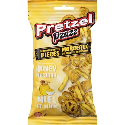 Exclusive Brands Seasoned Pretzel Pieces Honey Mustard (Case) 12x56.0 g, $2.45/100g