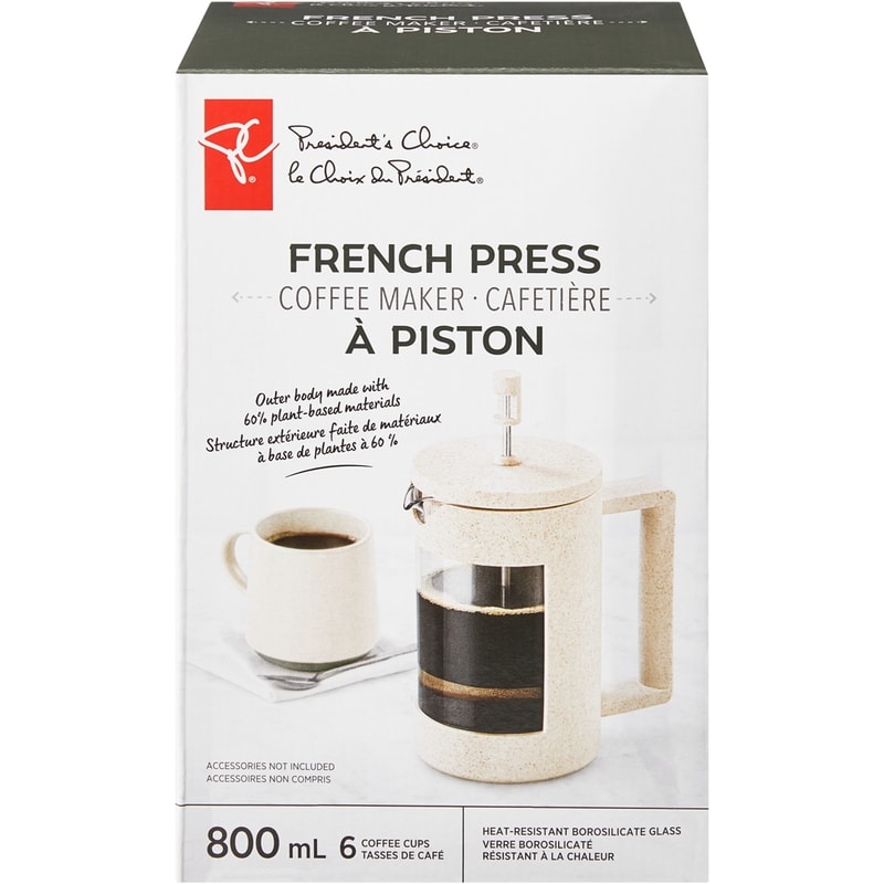 President's Choice 6-Cup Coffee Press, Wheat - 1 ea | Zehrs