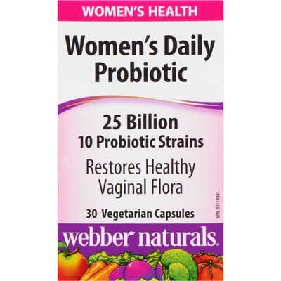 Webber Naturals 25 Billion Women'S Daily Probiotic 30 ea, $0.92/1ea