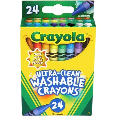 Crayola 24 Ultra Clean Washable Crayons 24x1.0 ea, $0.19/1ea