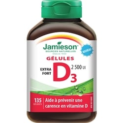 Jamieson Vitamine D3 Extra Fort Gélules 135 ea, 0,05 $/1ch