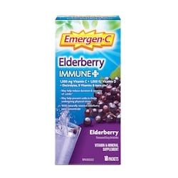 Emergen-C Immunité+ Baie De Sureau (Poudre) 18 ea, 1,06 $/1ch