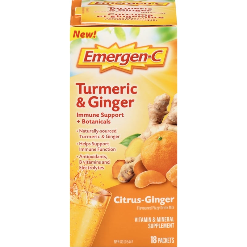 Vitamin & Mineral Supplement Turmeric & Ginger Citrus-Ginger