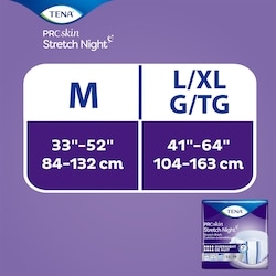 Tena Proskin Night Stretch Briefs Adult Diaper,S/M, 12Count - 12
