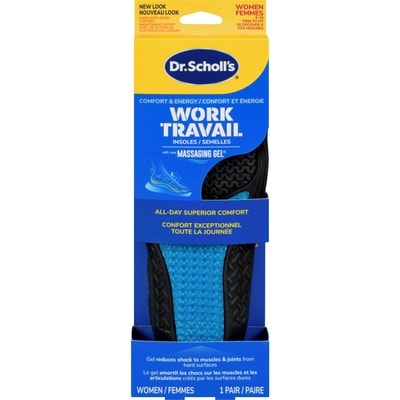 Dr. Scholl’s Confort et énergie massaging gel semelles travail avancée femmes 6-10 1 ea, 20,99 $/1ch