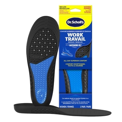Dr. Scholl’s Confort et énergie massaging gel semelles travail avancée femmes 6-10 1 ea, 22,99 $/1ch