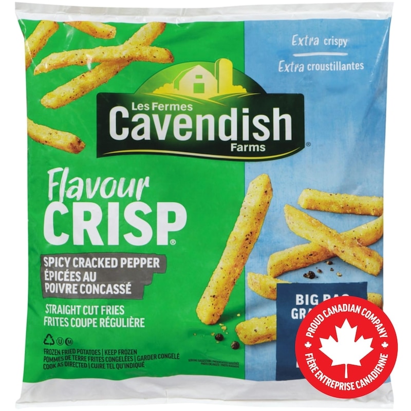 CAVENDISH FARMS FlavourCrisp Crispy Spicy Cracked Pepper Straight