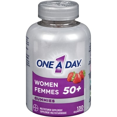 One A Day Women 50+ Multivitamin Gummies- Advanced Multivitamin 130 ea, $0.12/1ea