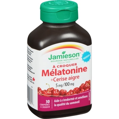 Mélatonine + Cerise aigre 5 mg/100 mg