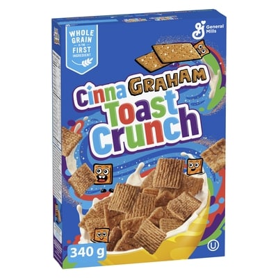 General Mills Cinnamon Toast Crunch CinnaGraham Toast Crunch Breakfast Cereal, Whole Grains 340 g, $0.88/100g