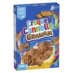 General Mills Croque Cannelle Graham, Céréales Pour le Petit-déjeuner, Grains Entiers 340 g, 1,70 $/100g