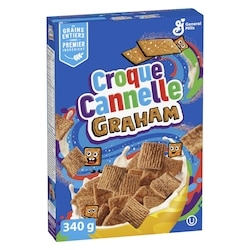 General Mills Croque Cannelle Graham, Céréales Pour le Petit-déjeuner, Grains Entiers 340 g, 1,47 $/100g