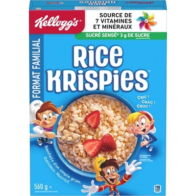 Kellogg’s Rice Krispies goût original 560 g, 1,43 $/100g