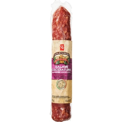 PC Splendido Splendido Dry-Cured Salami Cacciatore with Prosciutto  225 g, $5.33/100g