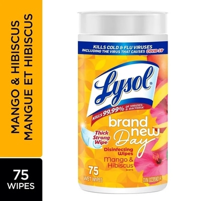 Lysol Disinfecting Wipes - Brand New Day™ Mango and Hibiscus 75 ea, $0.09/1ea