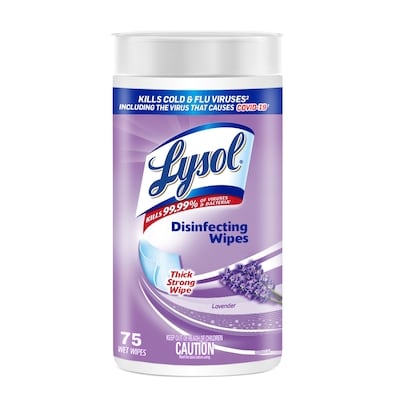 Lysol Disinfecting Wipes, Lavender 75 ea, $0.11/1ea