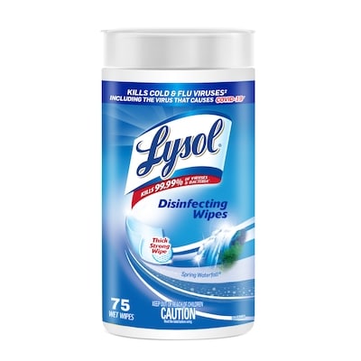 Lysol Disinfecting Wipes, Spring Waterfall 75 ea, $0.11/1ea