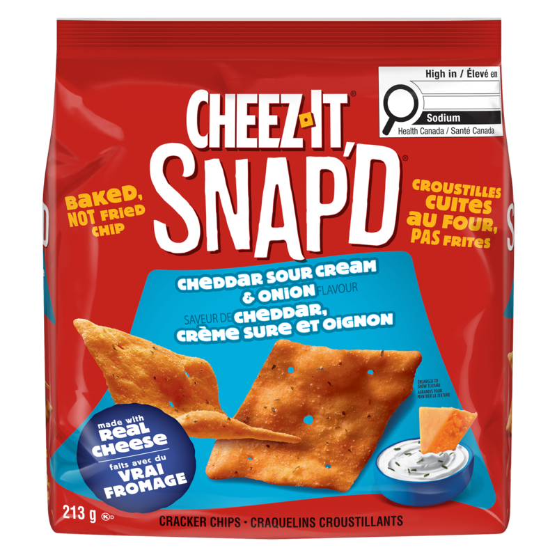 Crackers Cheddar Sour Cream & Onion Flavour Snack 