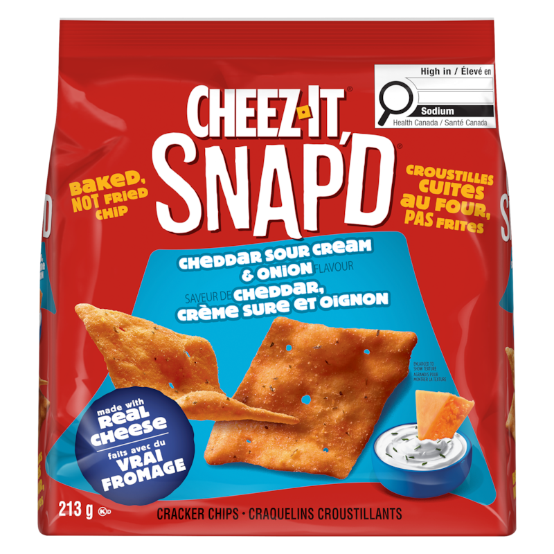 Crackers Cheddar Sour Cream & Onion Flavour Snack 