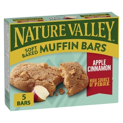 Nature Valley Soft-Baked Muffin Bars, Apple Cinnamon, Snack Bars, 5 ct 175 g, $2.28/100g