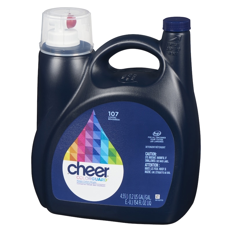 Cheer Liquid Laundry Detergent 107 loads HE Compatible