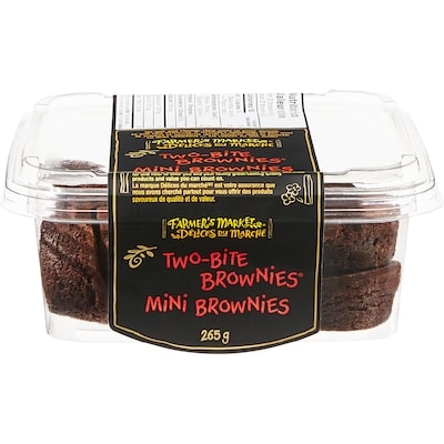 Farmer's Market Two-Bite Brownies 265 g, $1.88/100g