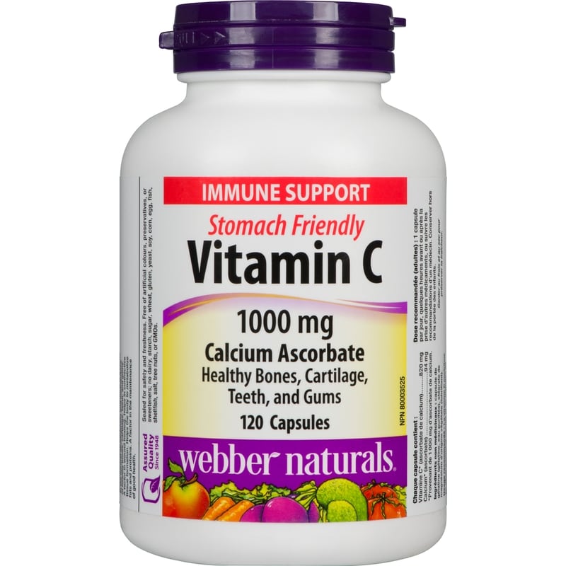 Capsules Vitamin C Calcium Ascorbate 1000 Mg