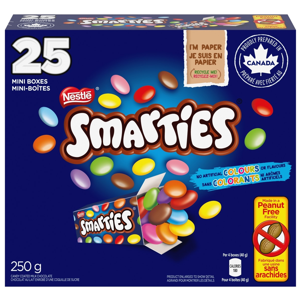 Nestlé Mini-friandises, friandise sans arachides, emballées 250 g, 2,80 $/100g