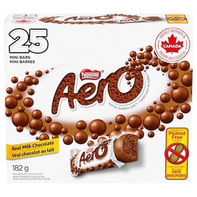 Nestlé Aero Mini Bars, Peanut-free Snack, Wrapped 182 g, $4.94/100g