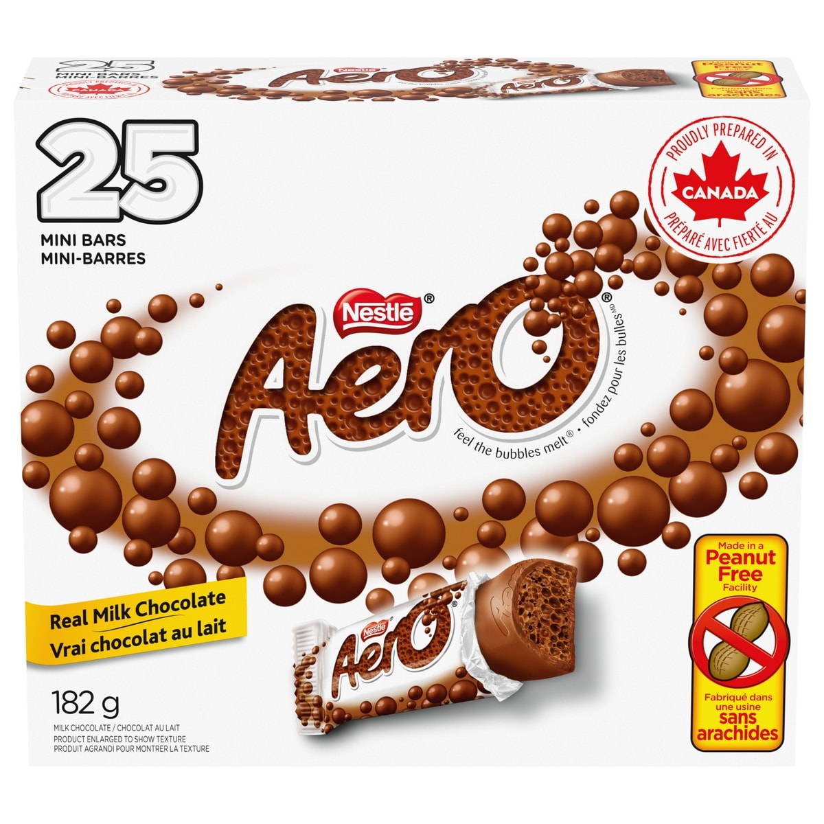 Nestlé Mini-barres, friandise d’halloween sans arachides, emballées 182 g, 3,85 $/100g