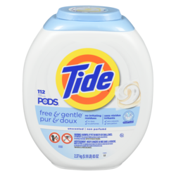 Detergent Pods Free & Gentle, 112 count