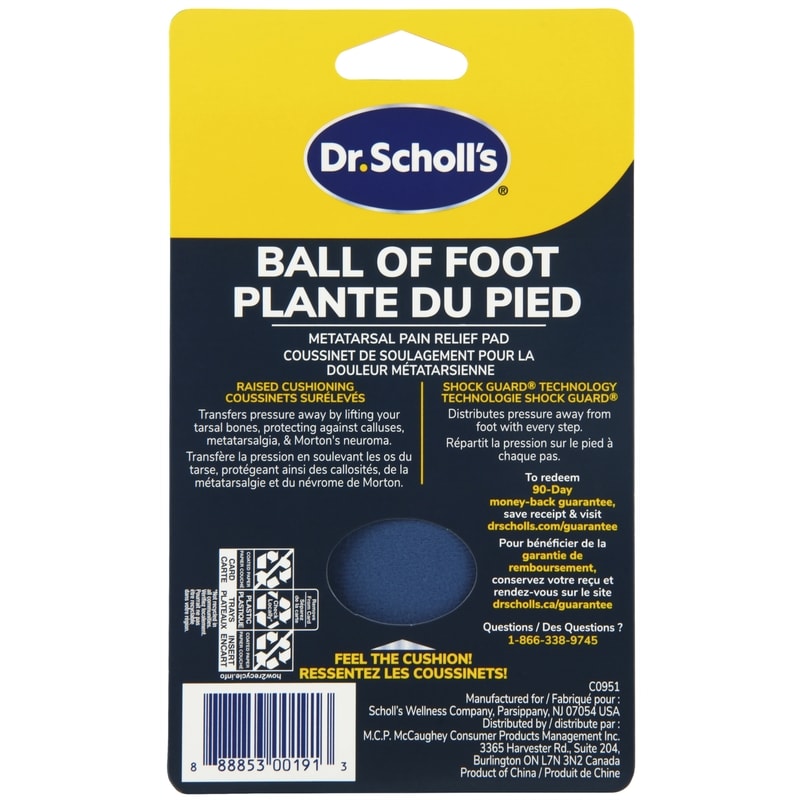 Pain Relief Orthotics for Ball of Foot Pain, Men's and Women's
