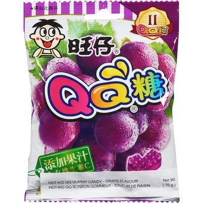 Hot Kid Qq bonbon gommeux saveur de raisin 70 g, 1,99 $/100g