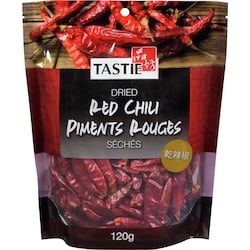 Tastie Piment Séché Rouge 120 g, 1,67 $/100g