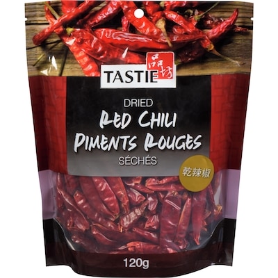 Tastie Piment Séché Rouge 120 g, 1,67 $/100g
