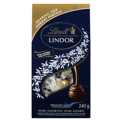 Lindt LINDOR Assorted Dark Chocolate Truffles Bag 240 g, $6.66/100g