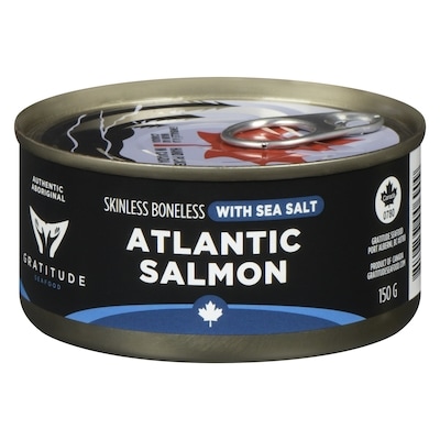 Gratitude Seafood Canadian Atlantic Salmon 150 g, $3.66/100g