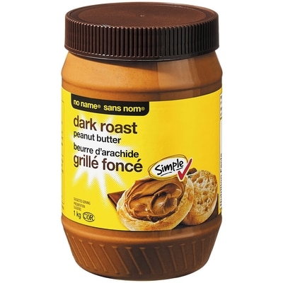 Sans Nom Beurre d’arachide grillé foncé  1 kg, 0,55 $/100g