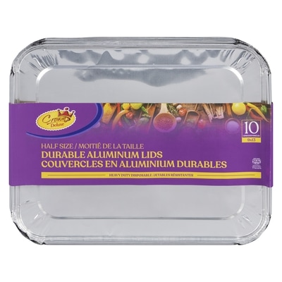 Crown Durable Aluminum Lids Half Size 1 ea, $6.79/1ea