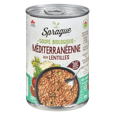Sprague Méditerranéenne Aux Lentilles Soupe Biologique 398 ml, 1,00 $/100ml