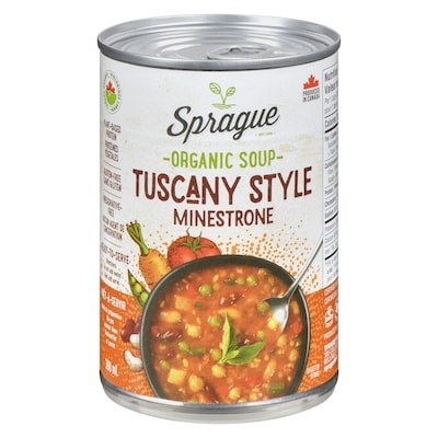 Sprague Tuscany Style Minestrone Organic Soup 398 ml, $1.13/100ml
